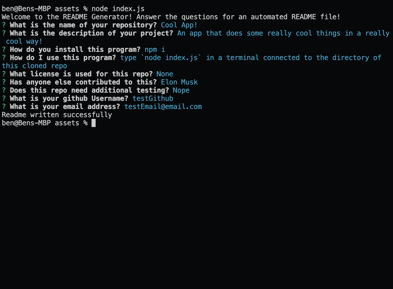 README Generator